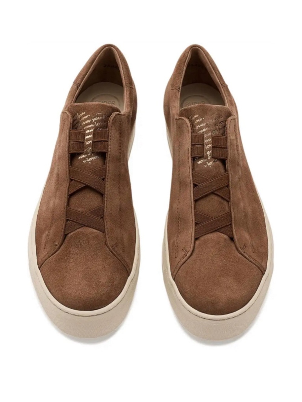Cognac suede Leather sneakers. US sizes Never worn